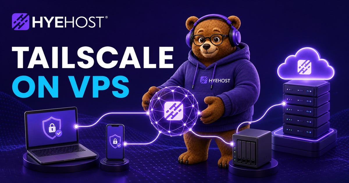 Self-Hosting Tailscale HYEHOST blog artwork